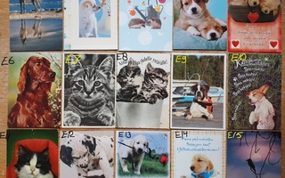 Eläinaiheisia kortteja