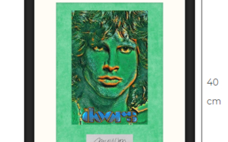 Uusi Jim Morrison taulu kehystetty