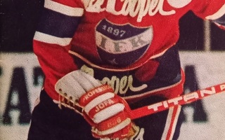 HIFK 1976-77 kausijulkaisu (kannessa: Lalli Partinen)