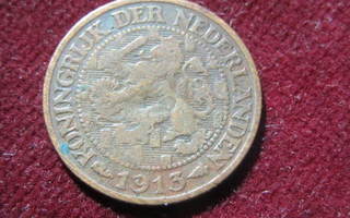 1 cent 1913 Alankomaat-Netherlands