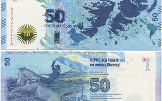 Argentiina 50 Pesos 2015 UNC (P-362) Malvinas