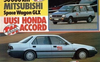 Tekniikan Maailma n:o 19 1985 Honda Accord 2,0 EX.  Mitsubis