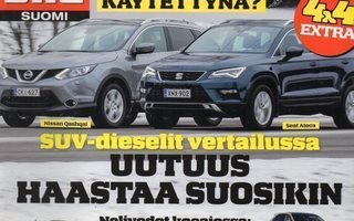 Auto Bild Suomi n:o 2 2017 Taksi 404. Törmäysautot. Nissan &