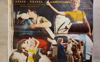 Elokuvajuliste AUTOTYTÖT (1960) 60x40 cm
