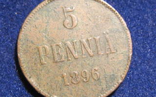 5 penniä 1896