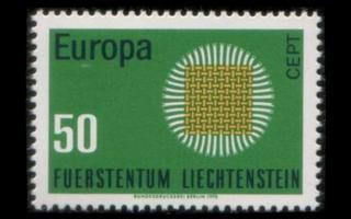 Liechtenstein 525 ** Europa (1970)