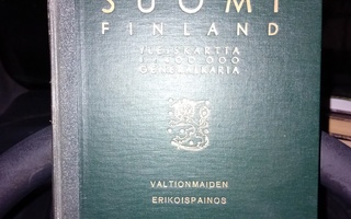 SUOMI YLEISKARTTA 1943 Valtionmaiden erikoispainos