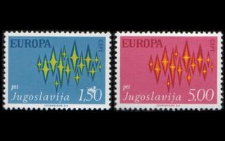 Jugoslavia 1457-8 ** Europa (1972)