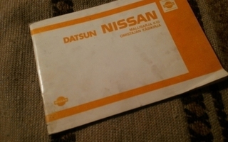 Nissan Micra -85 käyttöohjekirja