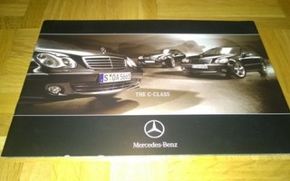 Esite Mercedes C-sarja W203/S203, 2004. Sis myös C 55 AMG