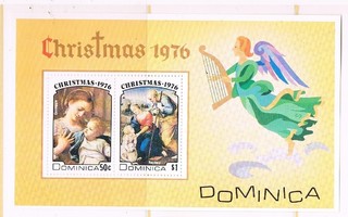 Dominica 1976 - Joulu Christmas ++ blokki