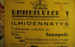 Suomen Urheilulehti Nro 71/1931 28.9)