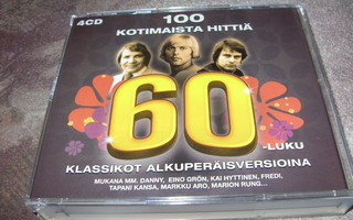 100 Kotimaista Hittiä 60-Luku  4CD BOXI