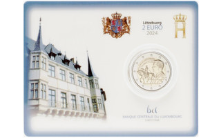 Luxemburg 2 € 2024 Suurherttua Guillaume II BU coincard