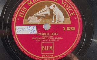 Savikiekko 1939 Mieskuoro Finlandia His Master's Voice X6280