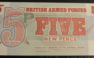 Iso Britannia armed forces 1972 5 Pence