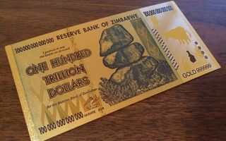 Zimbabwe one hundred trillion dollars