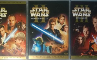 Star Wars episodi I-III (Suomi,3x 2 DVD)