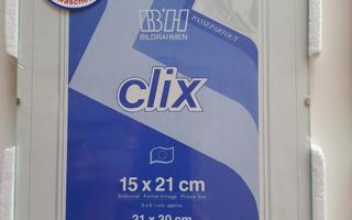 Käyttämättömät Clix vaihtokehykset (6 kpl).