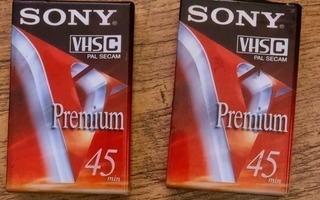 Sony VHS-C videokasetti, 2kpl