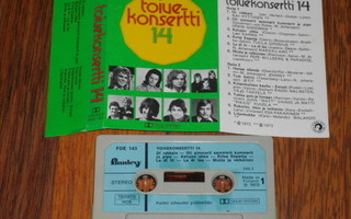 C-Kasetti Toivekonsertti 14 - 1973 pop iskelmä EX