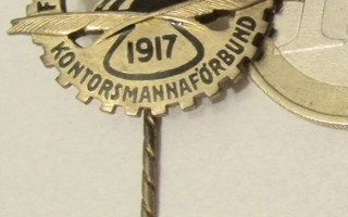 VANHA Merkki Finlands Svenska Kontorsmannaförbund 1917 Hopea