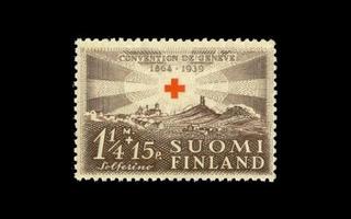 218 ** Punainen risti 1 1/4mk + 15p (1939)