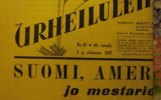 Suomen Urheilulehti Nro 61/1937 (26.10)
