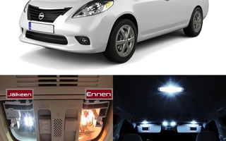 Nissan Versa / Almera (N17) Sisätilan LED-muutossarja 6000k
