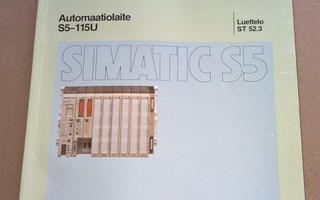 SIEMENS AUTOMAATIOLAITE S5-115 LUETTELO ST 52.3 1987 SIMATIC