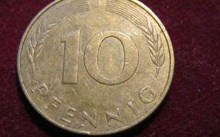 10 pfennig 1981J.Länsi-Saksa -  West Germany