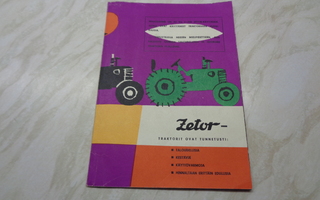 Zetor traktorit - mainos/esite 1950-60 luku