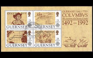 Guernsey 549-52BL8 o Europa Amerikan löytäminen (1992)