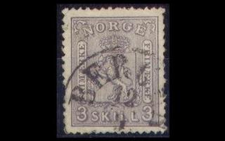 Norja 13 o Vaakuna 3 sk (1868)