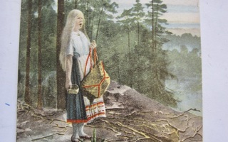 VANHA Postikortti Kalevala sign SAK 1900-l