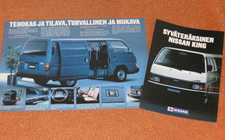 1988 Nissan King Van esite - KUIN UUSI - suom