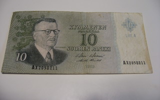 Seteli 10 markkaa 1963