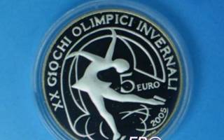 5€ hopeaa ITALIA  2005 : Olympia Torino 2006 : TAITOLUISTELU