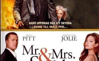 dvd, Koston liekki (Man on Fire) / Mr. & Mrs. Smith - 2DVD [