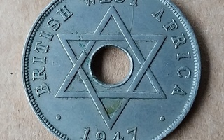 One penny British West Africa 1947