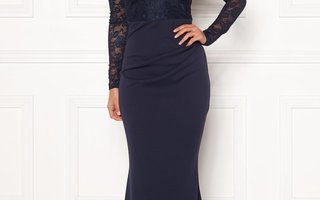 UUSI iltapuku Goddiva Lace Trim Maxi Dress, XXL