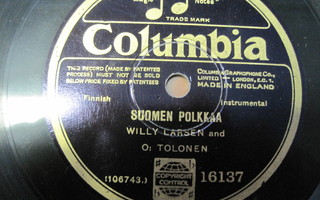 SAVIKIEKKOLEVY: O. TOLONEN      COLUMBIA 16137