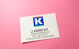 TT-etiketti K J. Varis Ky, Konnevesi