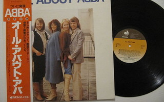 ABBA All About ABBA Japanilainen LP OBI  Eri Painos