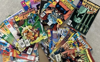 Marvel WOLVERINE sarjakuvalehtiä 19kpl. -90 luvulta