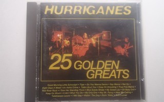 HURRIGANES - 25 GOLDEN GREATS . cd ( Hyvä kunto )