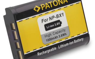 Sony NP-BX1 yhteensopiva Li-ion akku 1000mah (11