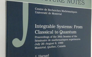 John P. Harnad : Integrable Systems : from classical to q...