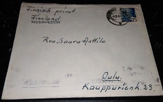 Baden - Oulu Finnisch Privat -kuori 1947 PK600/5