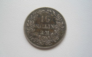 TANSKA 16 SKILLING 1857.  163
